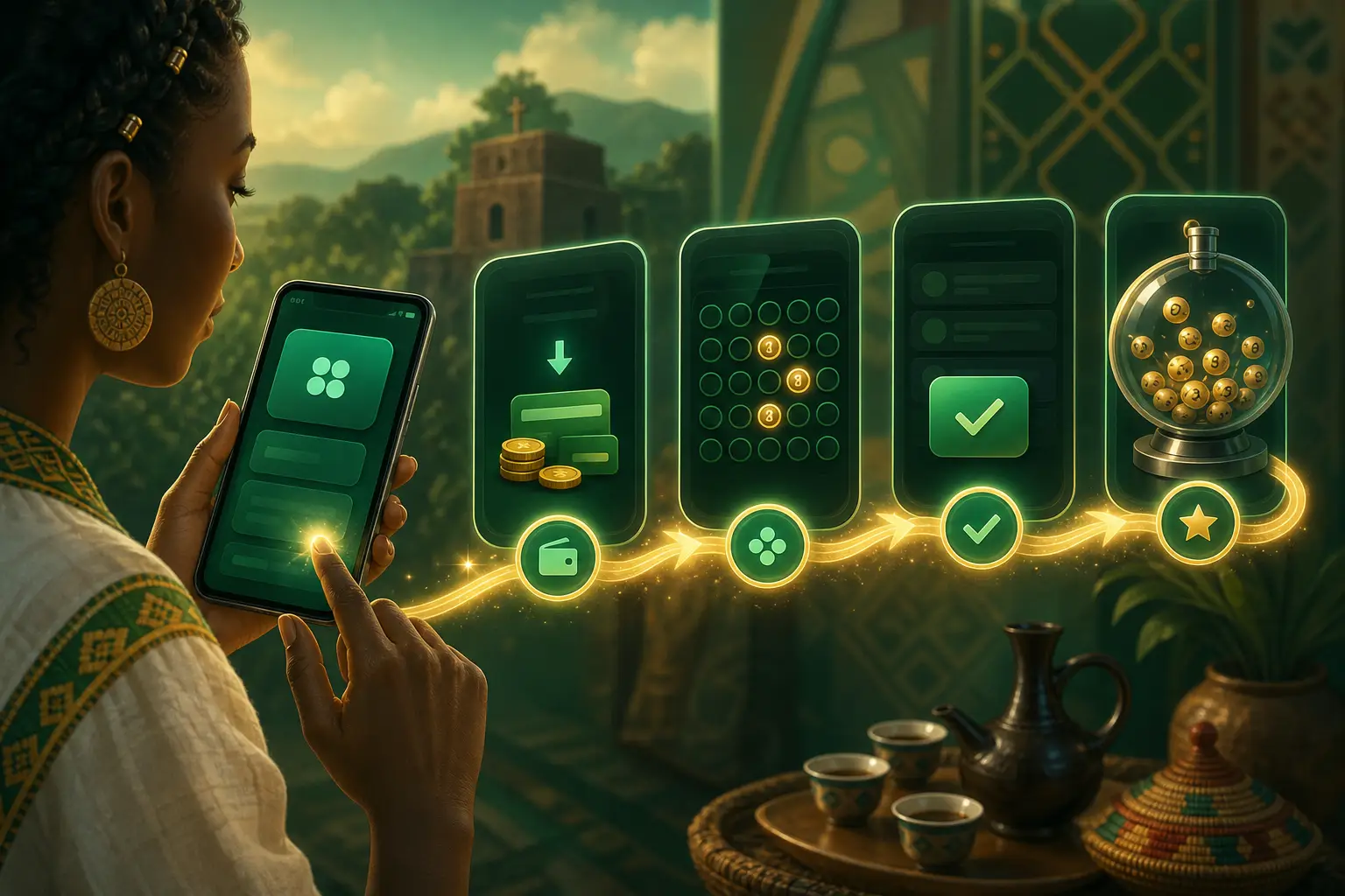 Arada Bet — keno guide illustration